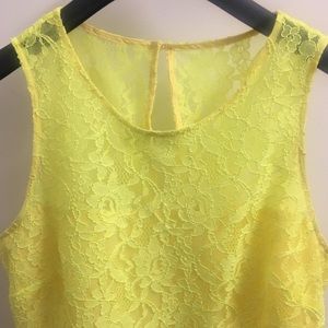 J crew neon yellow sundress size 6